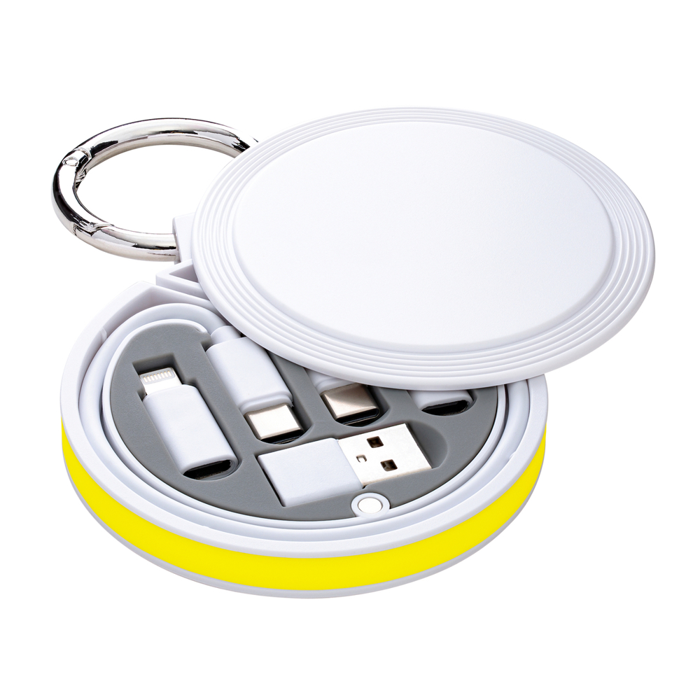 6-in-1 Ladekabel REEVES-myCONVERTICS - gelb, weiß