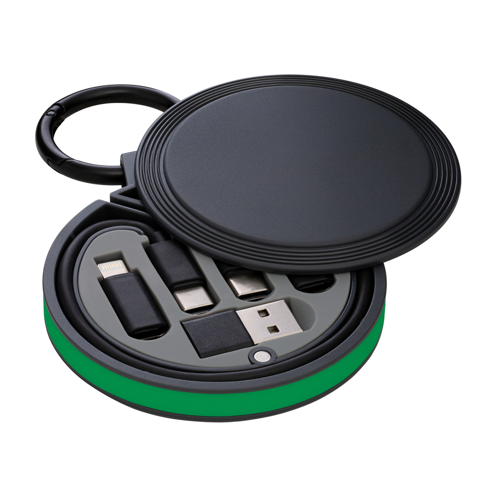 6-in-1 Ladekabel REEVES-myCONVERTICS - grün, schwarz