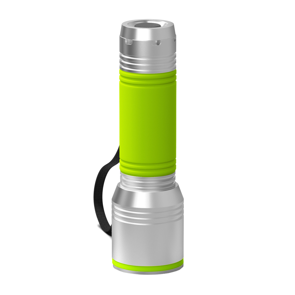 Taschenlampe REEVES-myFLASH 700 - silber, hellgrün