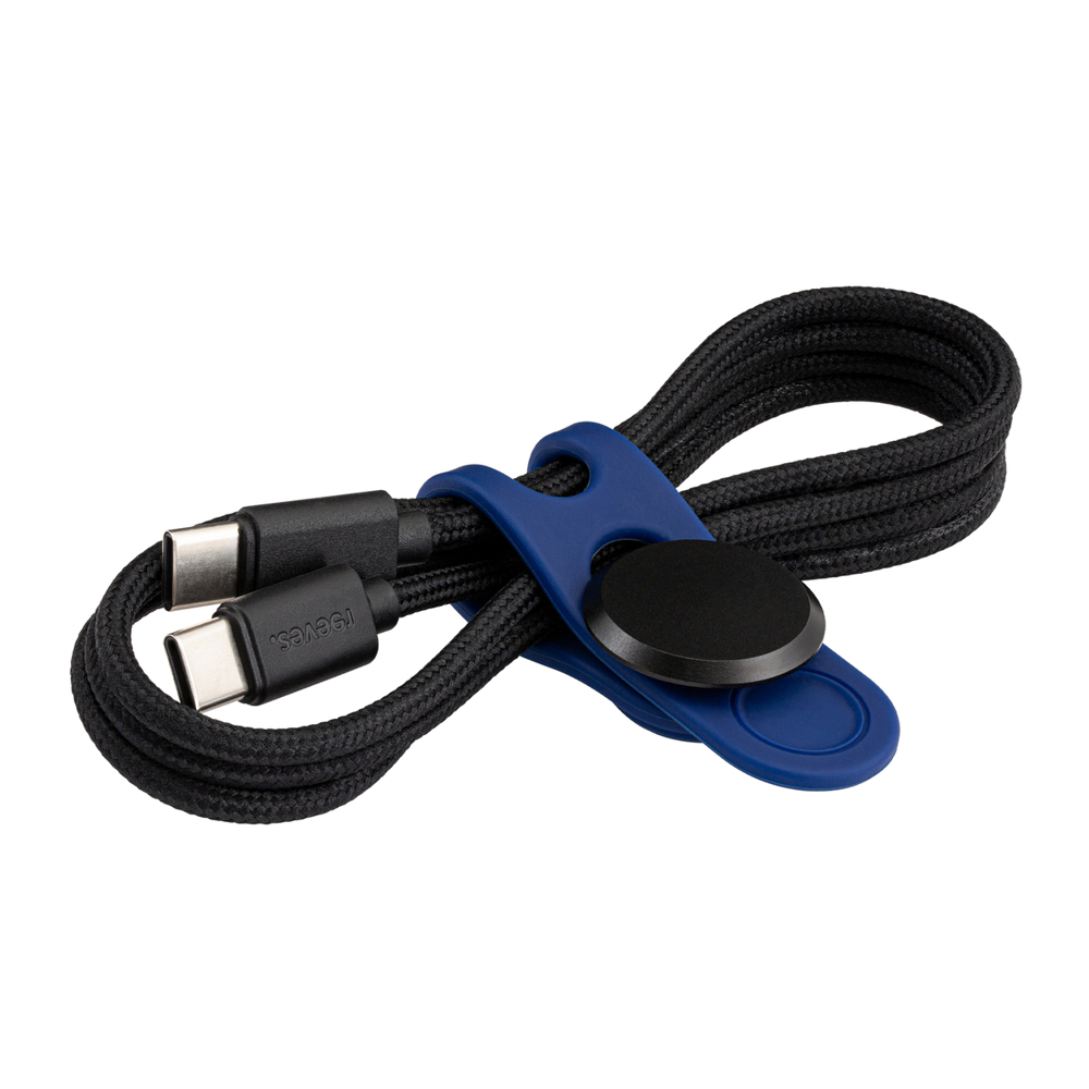 USB-C Kabel mit Kabelbinder REEVES-CONVERTICS TIE - dunkelblau, schwarz / dunkelblau