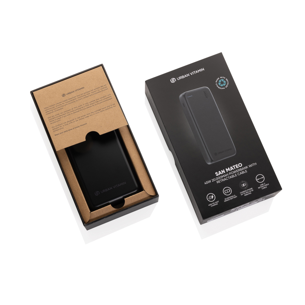 Urban Vitamin San Mateo 45W 20.000mAh Powerbank
